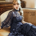 【GRACIANA】Rich Frill Skirt One Shoulder Onepiece
