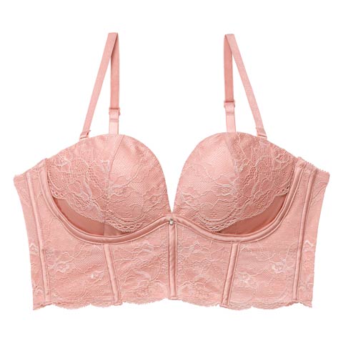 【予約:12/19頃より順次発送】11/27新作!【てんちむプロデュース/QQz】デコルテプッシュブラジャー(ピンク-B65)