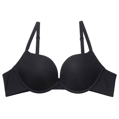 【予約:12/19頃より順次発送】11/27新作!【てんちむプロデュース/QQz】エブリデイブラジャー(ブラック-B65)