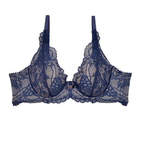 【ダレノガレ明美プロデュース/GARRONE】Ballerina Lace Bra バレリーナレースブラ/ NAVY(ネイビー-B65)