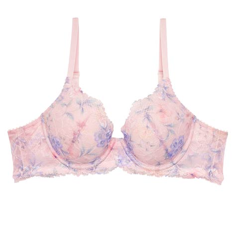 【ダレノガレ明美プロデュース/GARRONE】Flower Crown Print Bra  フラワークラウンプリントブラ / PINK(ピンク-B65)