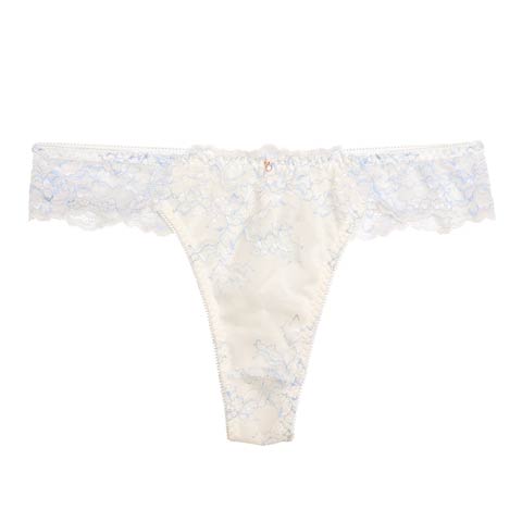 【ダレノガレ明美プロデュース/GARRONE】ラグジュアリーフローラル Tバック(オフホワイト-M)