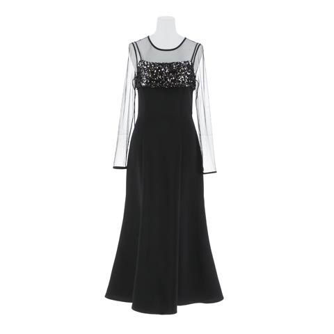 10/16新作!【darial】sequins bustier dress / スパンコールビスチェドレス [SML/3サイズ展開](ブラック-Sサイズ)