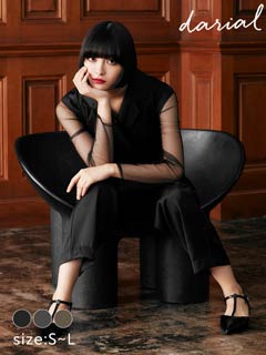 10/16新作!【darial】2way pants set dress / 2wayパンツセットドレス [SML/3サイズ展開]