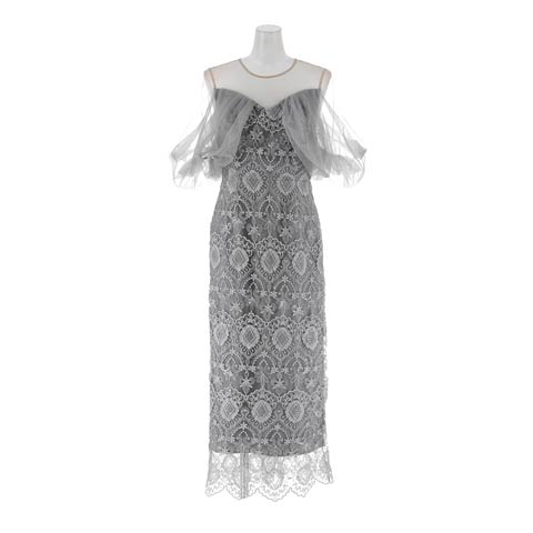 2/18新作!【darial】offsholder lace dress / オフショルダーレースドレス[SM/2サイズ展開](ブラック-Sサイズ)