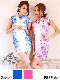 チャイナデザインタイトミニドレス