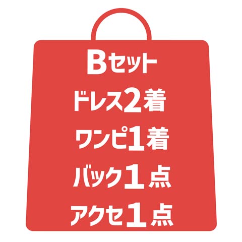 [約1万円お得★]これ買っとけば間違いなし！キャバコーデ5点SET入り福袋[最大総額約2万円相当](Bセット-Sサイズ)