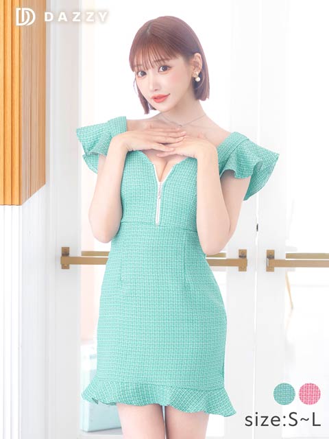 ツイードドレス|キャバドレス激安通販はdazzystore(デイジー