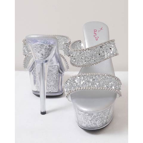 [an]パイピングビジューラインキャバヒールサンダル[AOC-SH048](シルバー-Sサイズ)