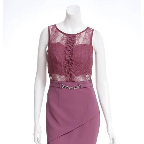 9/29新作!【ポイント20倍】[Andy]シアーレースラインスリットタイトミニ丈キャバドレス[AN-ON2890](ピンク-Sサイズ)