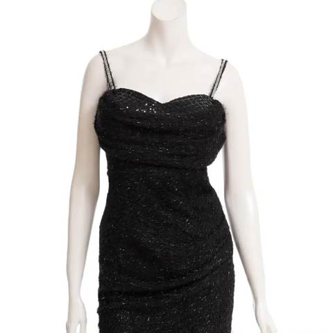 10/15新作!【ポイント20倍】[an]ドレープシャギーオフショルタイトミニ丈キャバドレス[AOC-3988](ブラック-Sサイズ)