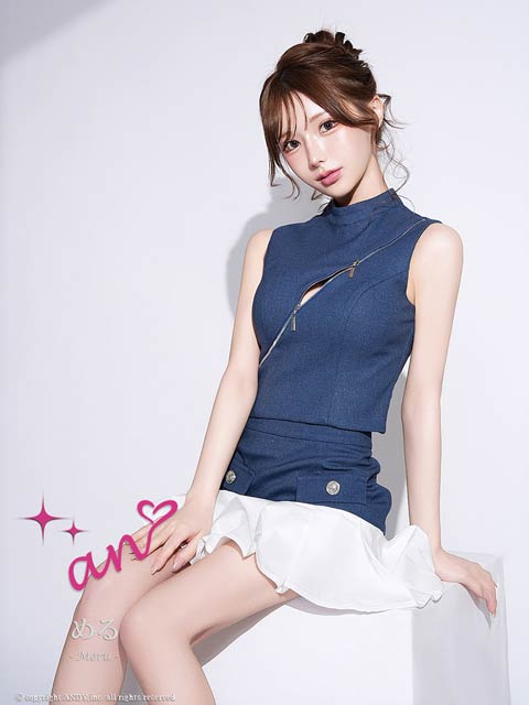 4/21再販!【今だけポイント20倍】[an]ノースリーブフロントジップバイカラープリーツAラインミニ丈セットアップ[AOC-4080]