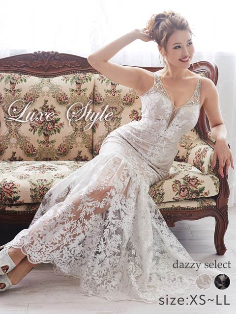 Luxe Style 高級感溢れるロングドレス♡キャバドレス♡極美品