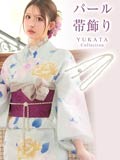[単品]ホワイトパール帯飾り【2025年再入荷/YUKATA by dazzy】