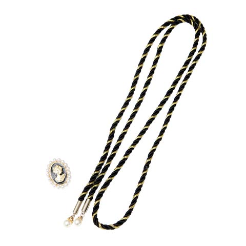 [単品]ゴシックパールビジュー帯飾り【YUKATA by dazzy 2025】(ブラック-ワンサイズ)