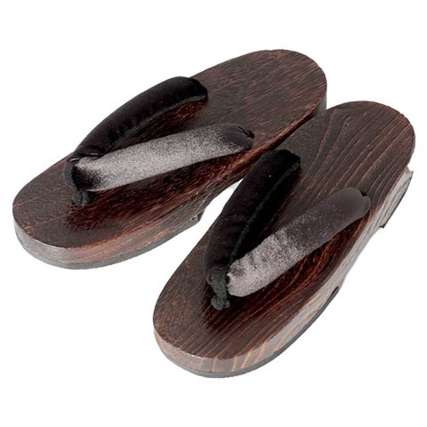 [単品]シンプルバイカラー下駄【YUKATA by dazzy 2025】(ブラック-フリーサイズ)