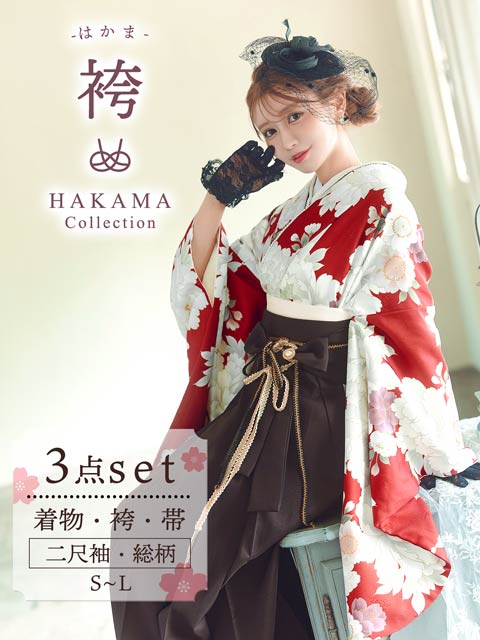 dazzy store 浴衣 赤 3点SET]白地×赤椿柄浴衣【YUKATA by dazzy 2025】の通販は