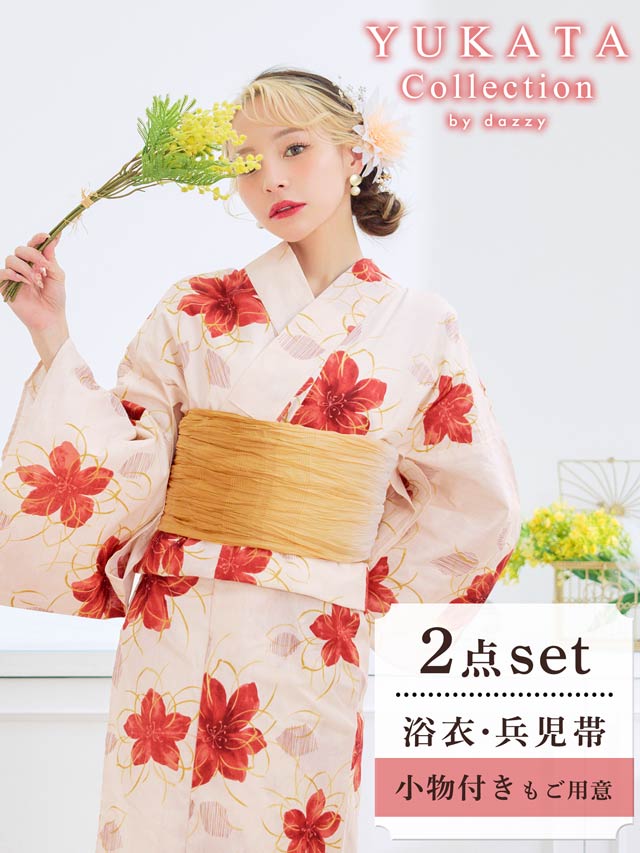 6/18新作!白地×ハナニラ柄浴衣【2026年新作/YUKATA by dazzy】