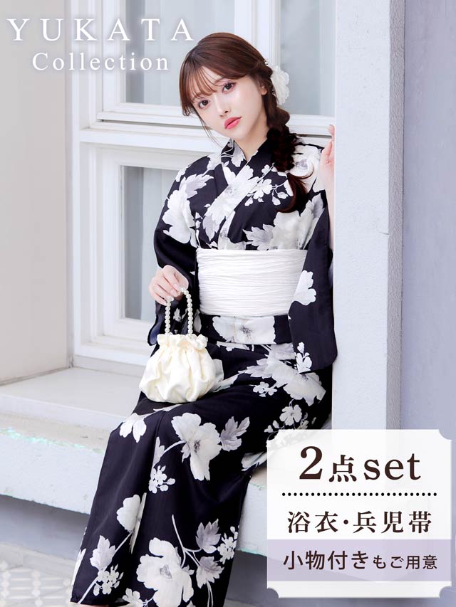 5/21新作!濃紺×ポピー柄浴衣【2026年新作/YUKATA by dazzy】