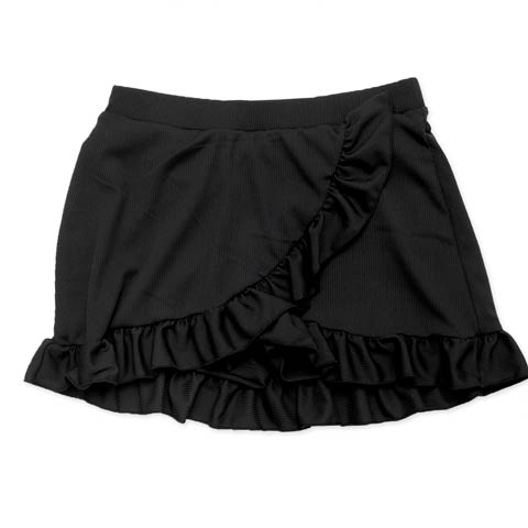 5/28新作![単品]カシュクールフリルスカート/水着【dazzy beach/2026ビキニ】(ブラック-Mサイズ)