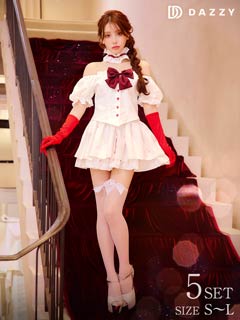 9/8新作![5点SET]キュート魔法少女コスチューム【2025ハロウィン/コスプレ】
