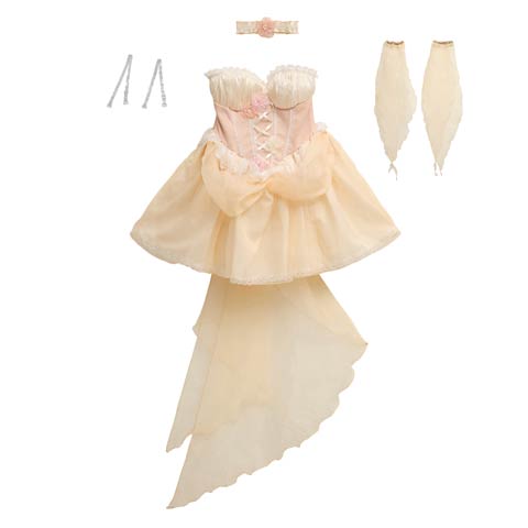 [4点SET]フェアリープリンセスコスチューム【2025ハロウィン/コスプレ】(アイボリー×ピンク-Sサイズ)