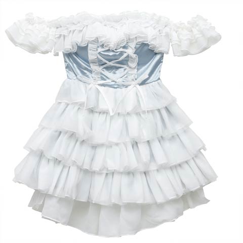 プリンセスアイドルワンピースコスチューム【2025ハロウィン/コスプレ】(ライトブルー-Sサイズ)