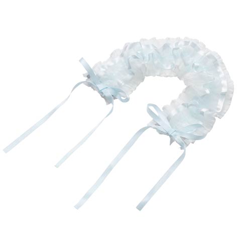 プリンセスアイドルフリルヘッドドレス【2025ハロウィン/コスプレ】(ライトブルー-フリーサイズ)