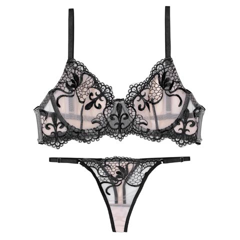 7/16新作!【Tバック】[CARRIEFRANCA]シアーダマスクヌーディブラセット[推し](ブラック-S)