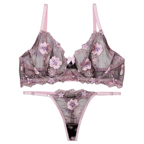 8/1新作![CARRIEFRANCA]メロウブルームブラセット[推し](ピンク-S)