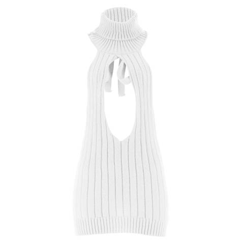 11/14新作![CARRIEFRANCA]シャルムリボンニットベビードール(ホワイト-フリー)