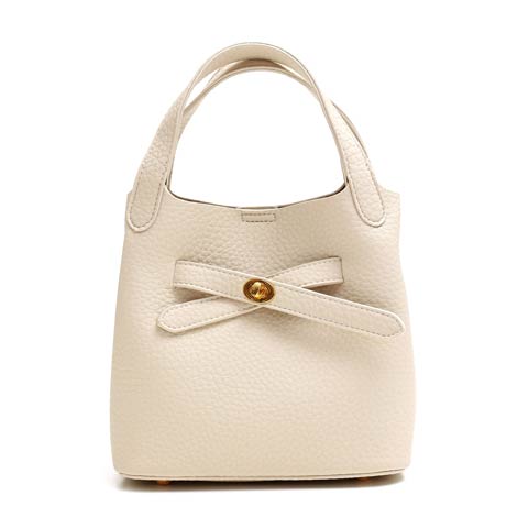 [2way]クロスベルトミニポーチ付きハンドバッグ(ライトベージュ-バッグ)