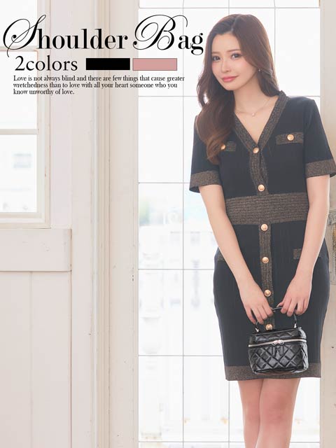 10/2再入荷![2way]キルティングチェーン店内バニティバッグ