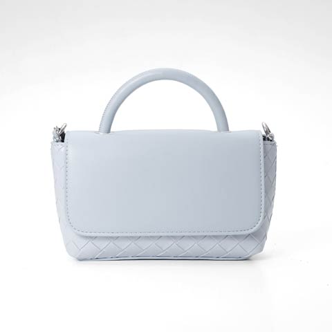 10/15新作![2way]フラップレザーブレイドハンド＆ショルダーバッグ[店内バッグ](グレー-フリーサイズ)