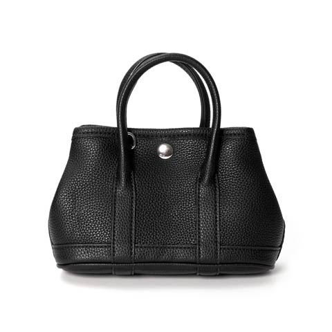 4/15新作![2way]シンプルエレガントマットレザー店内ショルダー＆ハンドバッグ(ブラック-フリーサイズ)