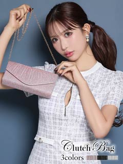 11/10新作![2way]輝くスパークルラメプリーツクラッチバッグ[店内バッグ]