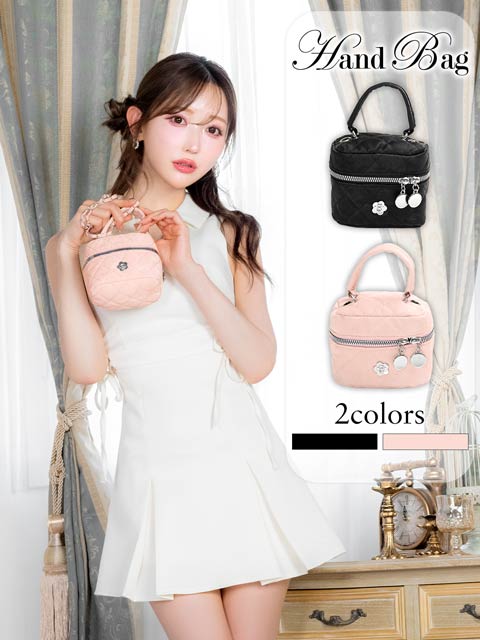 2/24新作![2way]キルティングフラワーミニ店内バニティバッグ