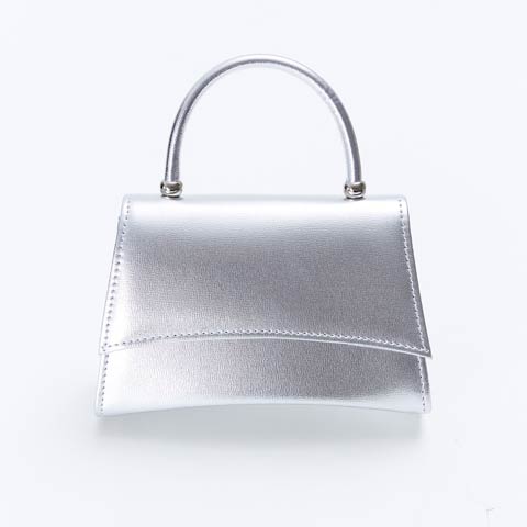10/29新作![2way]メタリックスクエアワンハンドルバッグ[店内バッグ](シルバー-フリーサイズ)