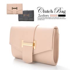 [全2色][2way]シンプルマルチクラッチバッグ