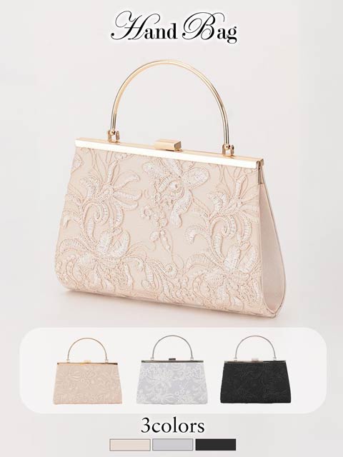 1/28新作![2way]刺繍レースパーティーバッグ