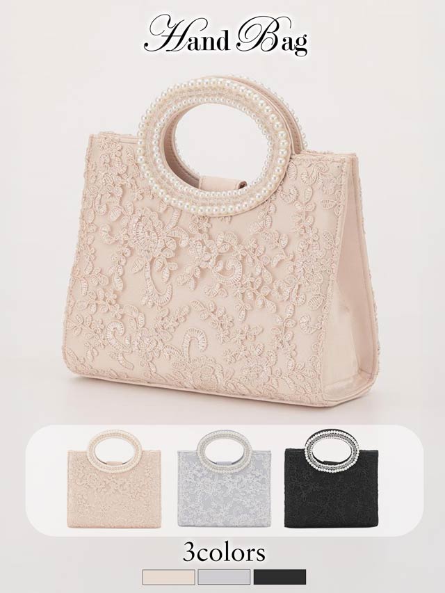 1/30新作![2way]パール＆刺繍パーティーバッグ