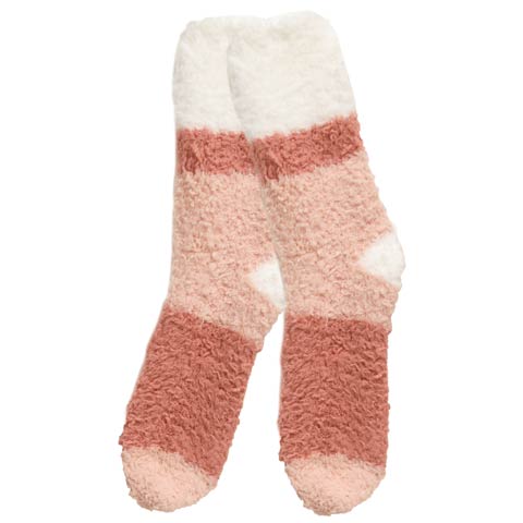 プードルヤーンミドル丈ソックス(ピンク-フリー)