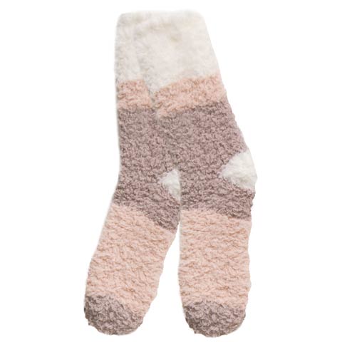 プードルヤーンミドル丈ソックス(ベージュ-フリー)