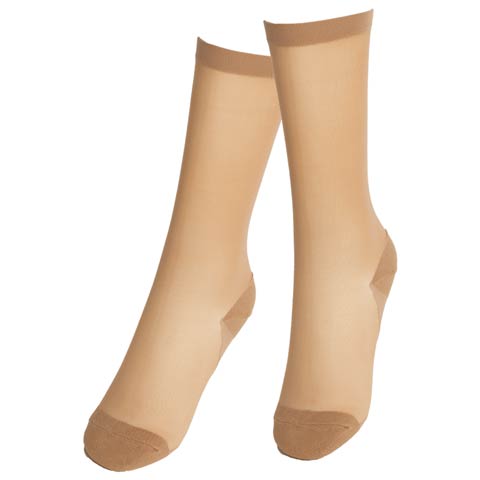 12/15新作!ストッキング風ハイソックス(サワーベージュ-フリー)