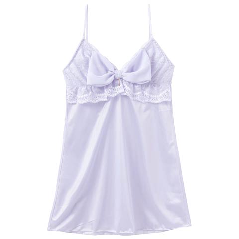 2/25新作!ミルキーリボンフリルベビードール(ブルー-M)