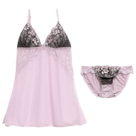 エレガントフェアリーブルームベビードール(パープル-M)