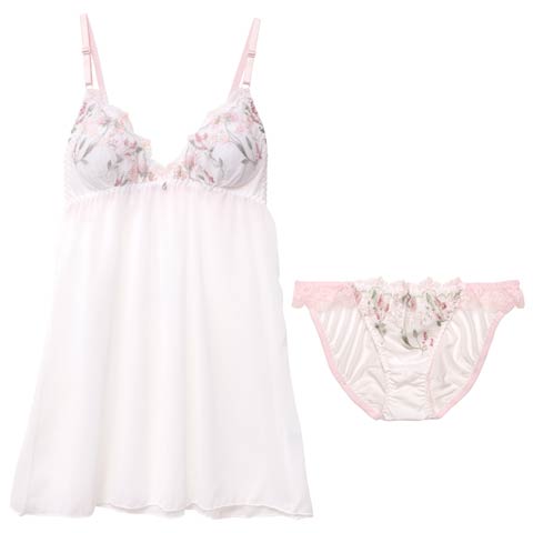 7/14新作!クラシックピュアブルームベビードール[おそろいベビードール](ピンク-M)