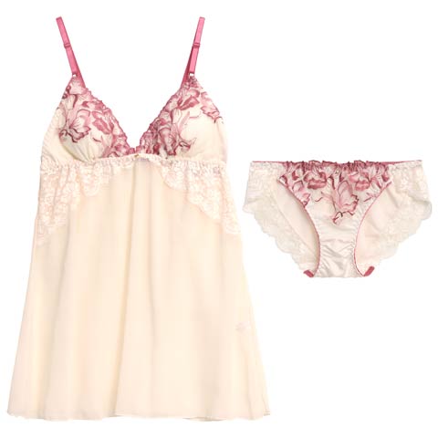 10/18再販!アロマティックフラワーベビードール(ピンク-M)