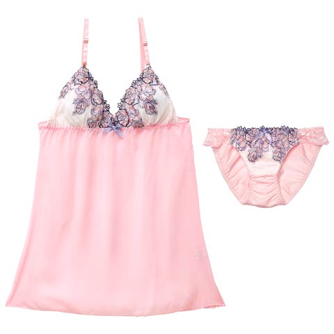 11/26新作!ロマンティックシャイニーローズベビードール(ピンク-M)