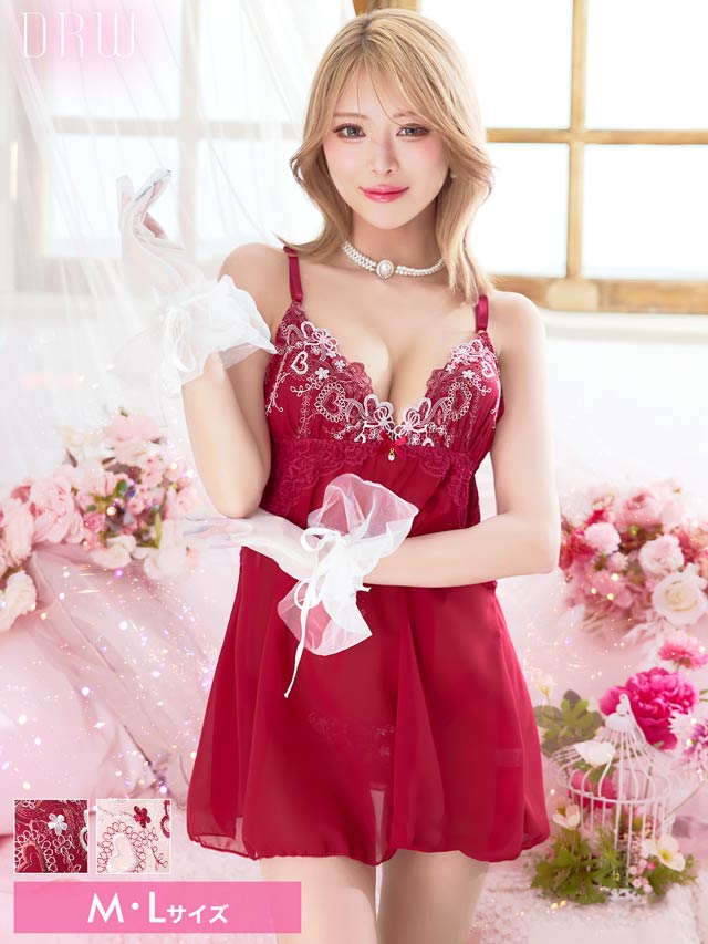 4/16再販!スイートロマンティックハートベビードール